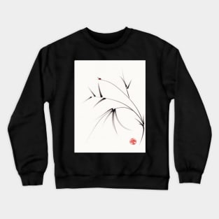 "Sugar Plum"  ink brush painting on paper Crewneck Sweatshirt